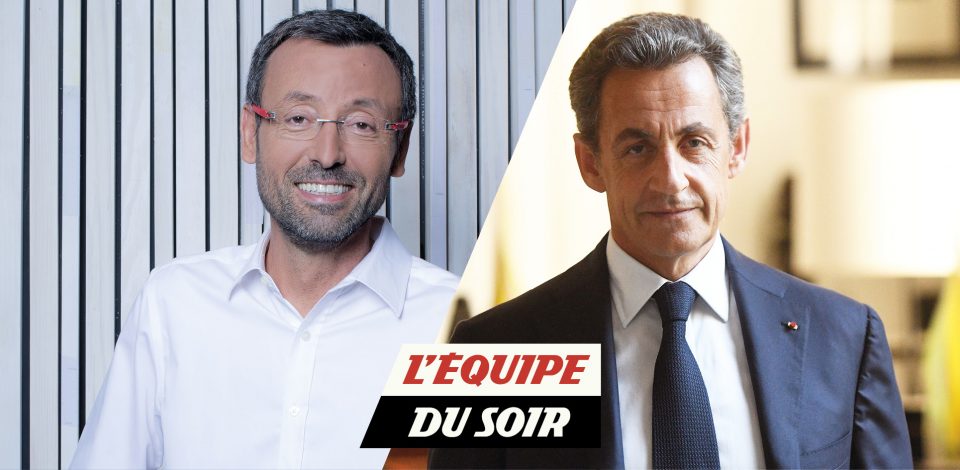 Nicolas Sarkozy en président de L’Equipe du soir