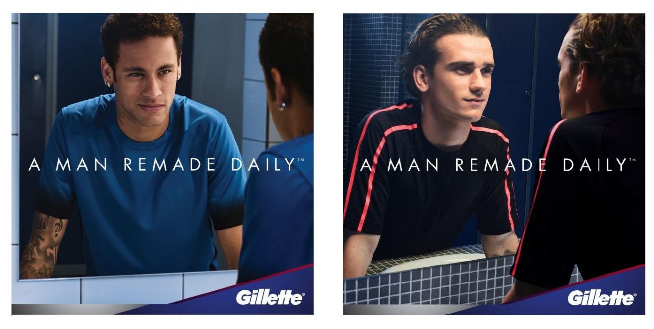 Antoine Griezmann dans la campagne mondiale de Gillette