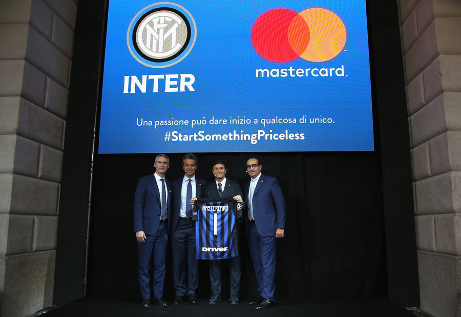 L'Inter Milan et Mastercard, ensemble jusqu'en 2020