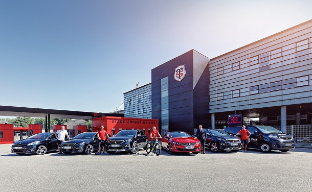 Airbus et Peugeot au côté du Stade Toulousain