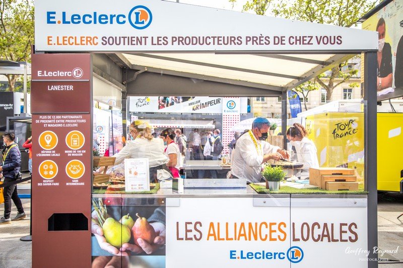 E.Leclerc fait bénéficier de son partenariat avec le Tour à ses partenaires locaux