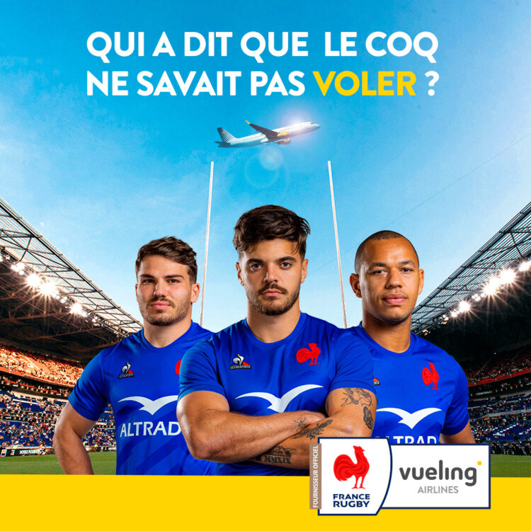 Vueling devient la Compagnie Officielle de France Rugby