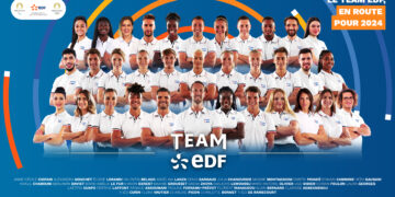 Les nouveaux athlètes du team EDF en route pour 2024