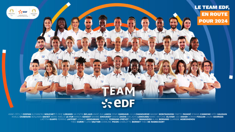 Les nouveaux athlètes du team EDF en route pour 2024