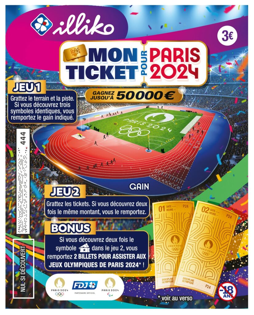 La FDJ lance un ticket à gratter pour gagner des places pour Paris 2024 