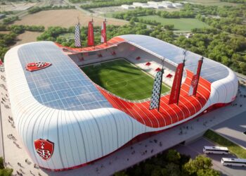 Arkéa donne un coup d’accélérateur au futur stade de Brest