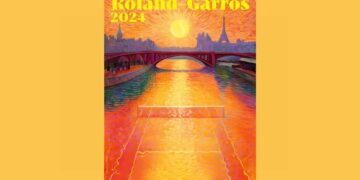 Avec son affiche 2024, Roland-Garros fait un clin d’œil aux JO de Paris