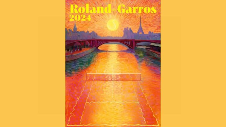 Avec son affiche 2024, Roland-Garros fait un clin d’œil aux JO de Paris