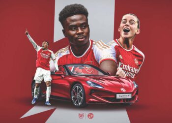MG Motor nouveau sponsor automobile d’Arsenal