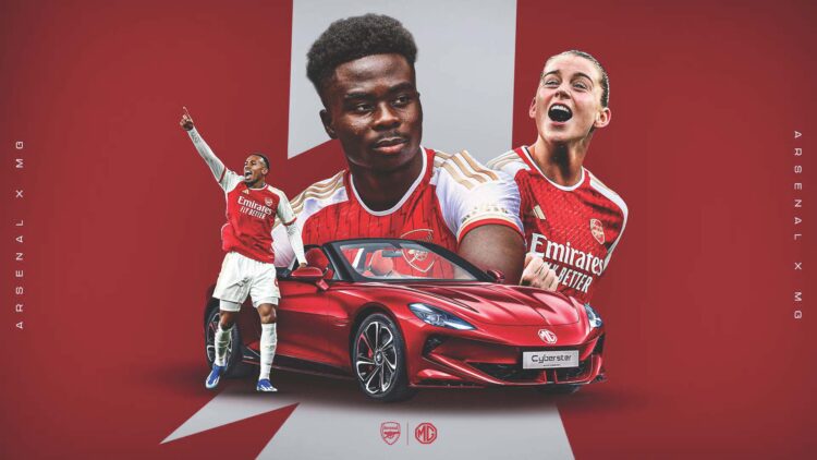 MG Motor nouveau sponsor automobile d’Arsenal