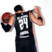 Mister V au dos du Paris Basketball