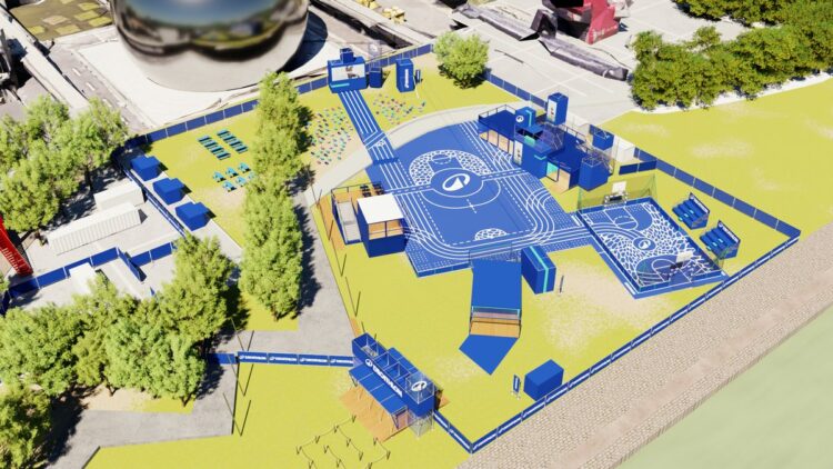 Decathlon dévoile son « playground » des JO