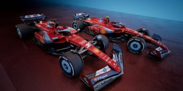 Ferrari en bleu, mais pas trop