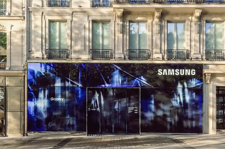 Samsung s’installe sur les Champs pour les Jeux