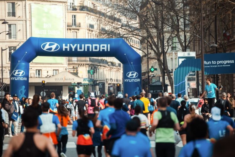 Hyundai s’active pour le Marathon de Paris