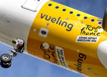 Un Airbus A320 aux couleurs du Tour de France