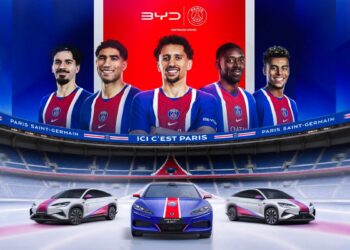 BYD devient le partenaire automobile officiel du PSG
