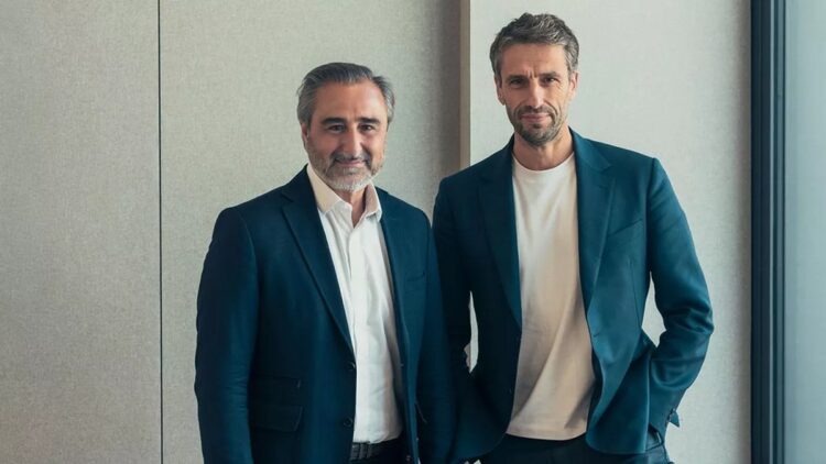 François Riahi, directeur général de Banijay Group, et Tony Estanguet, cofondateur de Mates. ©DR